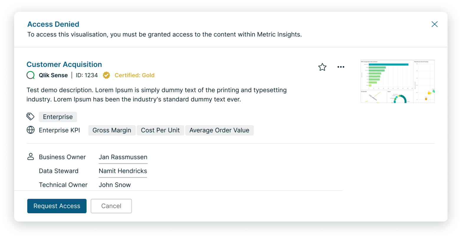 Access Control of BI Content