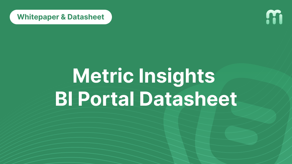 Metric Insights BI Portal Datasheet