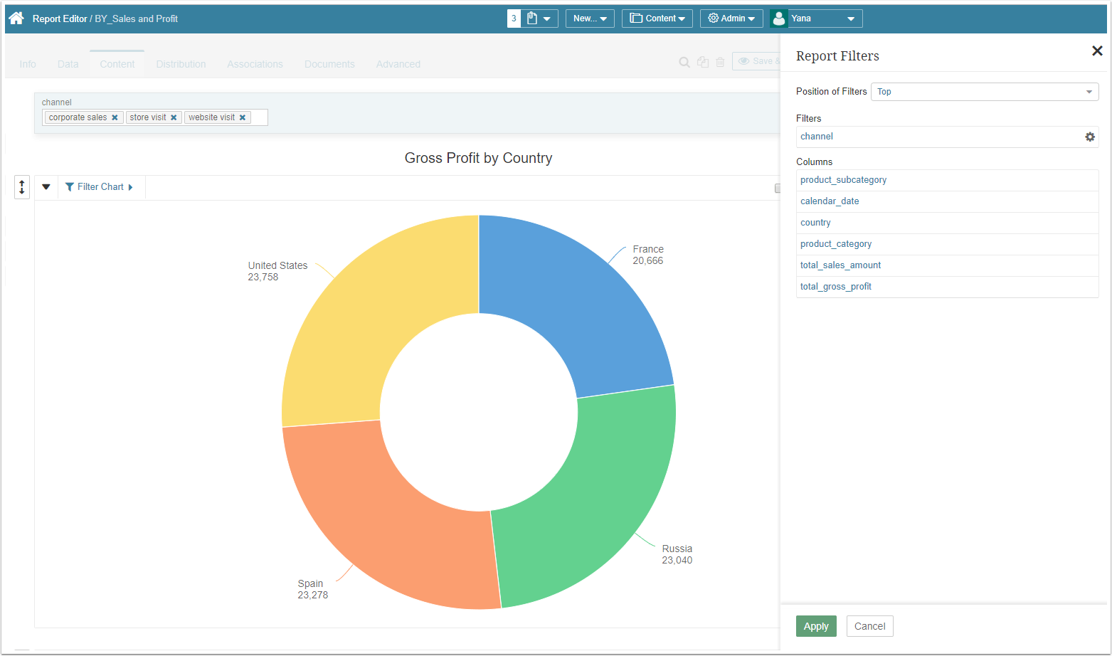 1. Reporting features